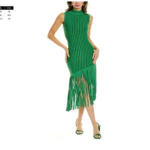 RONNY KOBO GREEN KAIPO KNIT DRESS